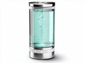 Zes liter waterdispenser van roestvrij staal en glazen behuizing 20 x 10 x 10cm
