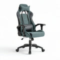 Ergonomische bureaustoel met verstelbare rugleuning en ademend stof grijs 120 x 65 x 55cm